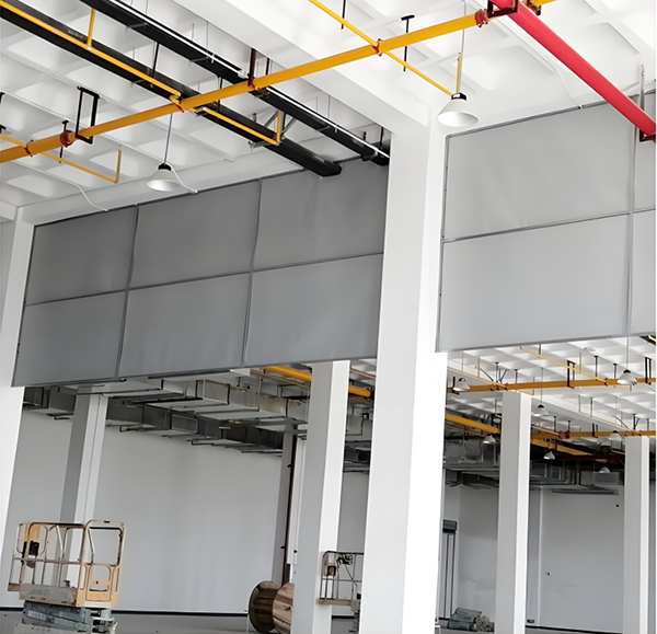 防火布汉阴挡烟垂壁