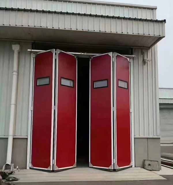 汉阴工业折叠门在大型装配车间出入口的应用实例